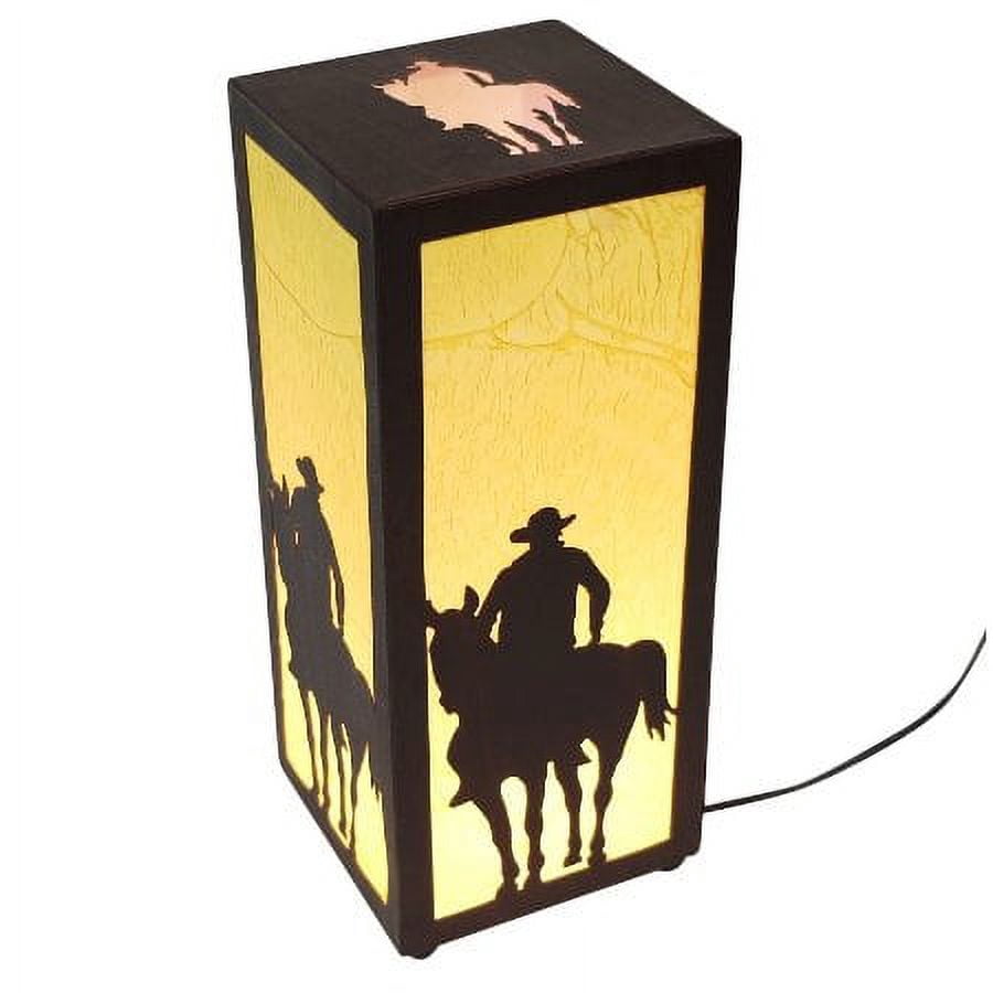 Midnight Rider Horse Lantern Accent Lamp - Electric - Walmart.com