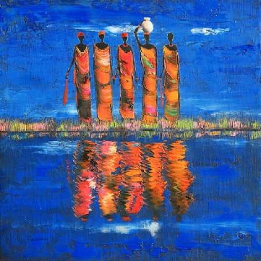 Midnight River 2 Canvas Art - Michel Rauscher (24 x 24)