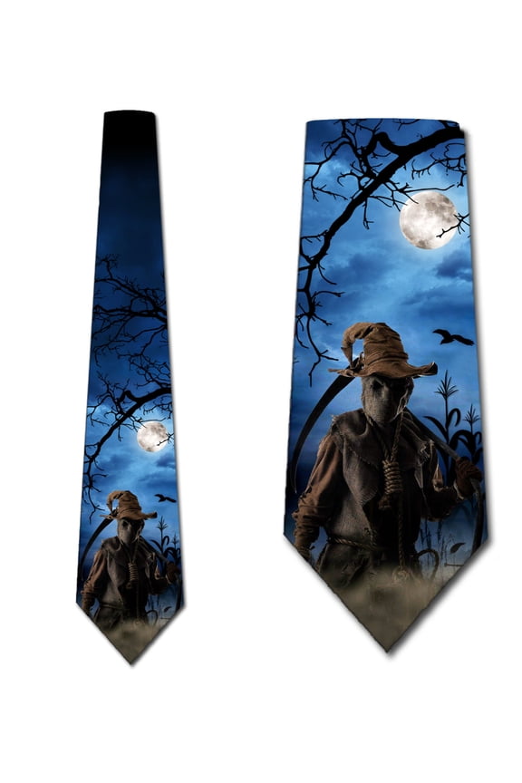 Midnight Scarecrow Necktie Mens Tie by Three Rooker
