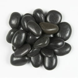 Midnight Sheen 1-3cm Polished Black Pebbles, 30lb