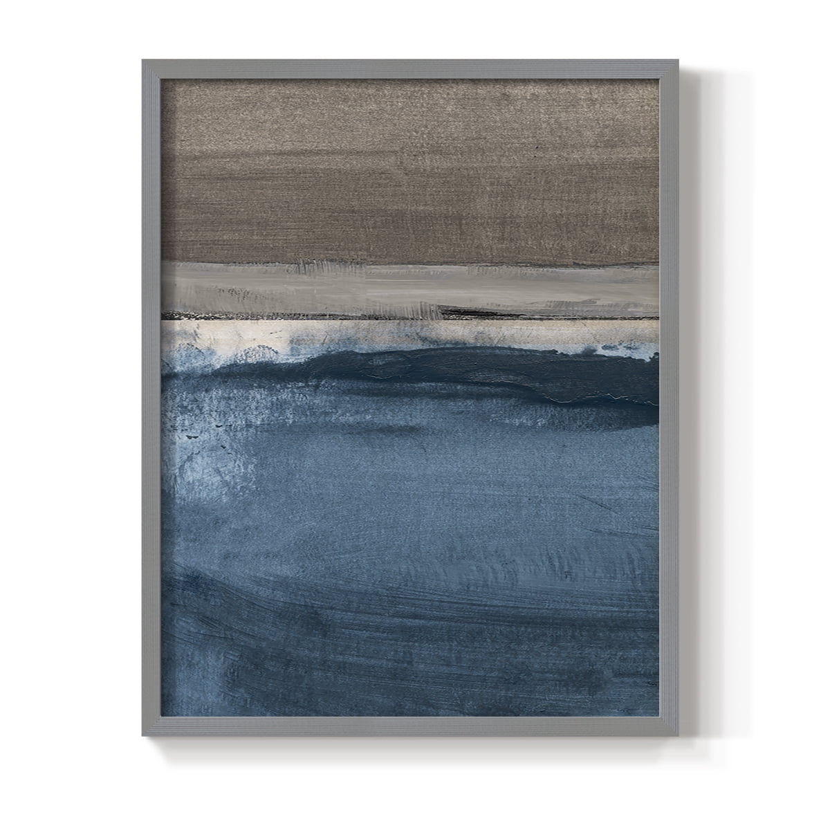 Midnight Sky I in Gray Solid Wood 22 x 28 Framed Print