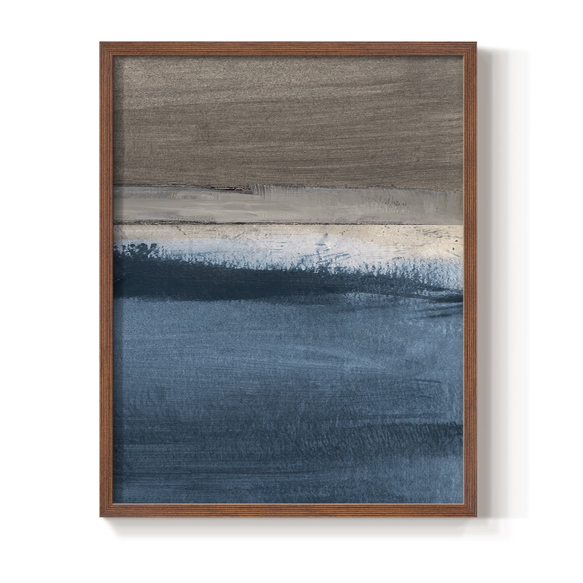Midnight Sky II in Brown Solid Wood 11 x 14 Framed Print