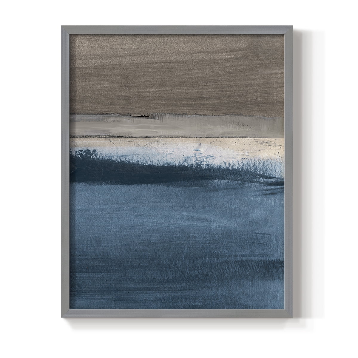 Midnight Sky II in Gray Solid Wood 11 x 14 Framed Print