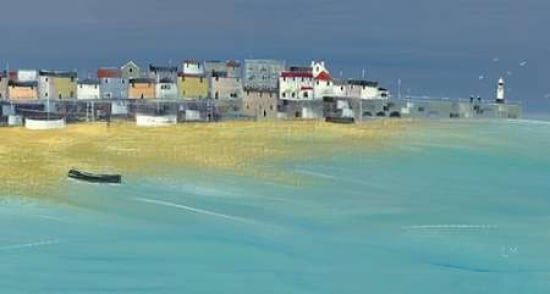 Midnight St Ives Canvas Art - Lee McCarthy (12 x 18)