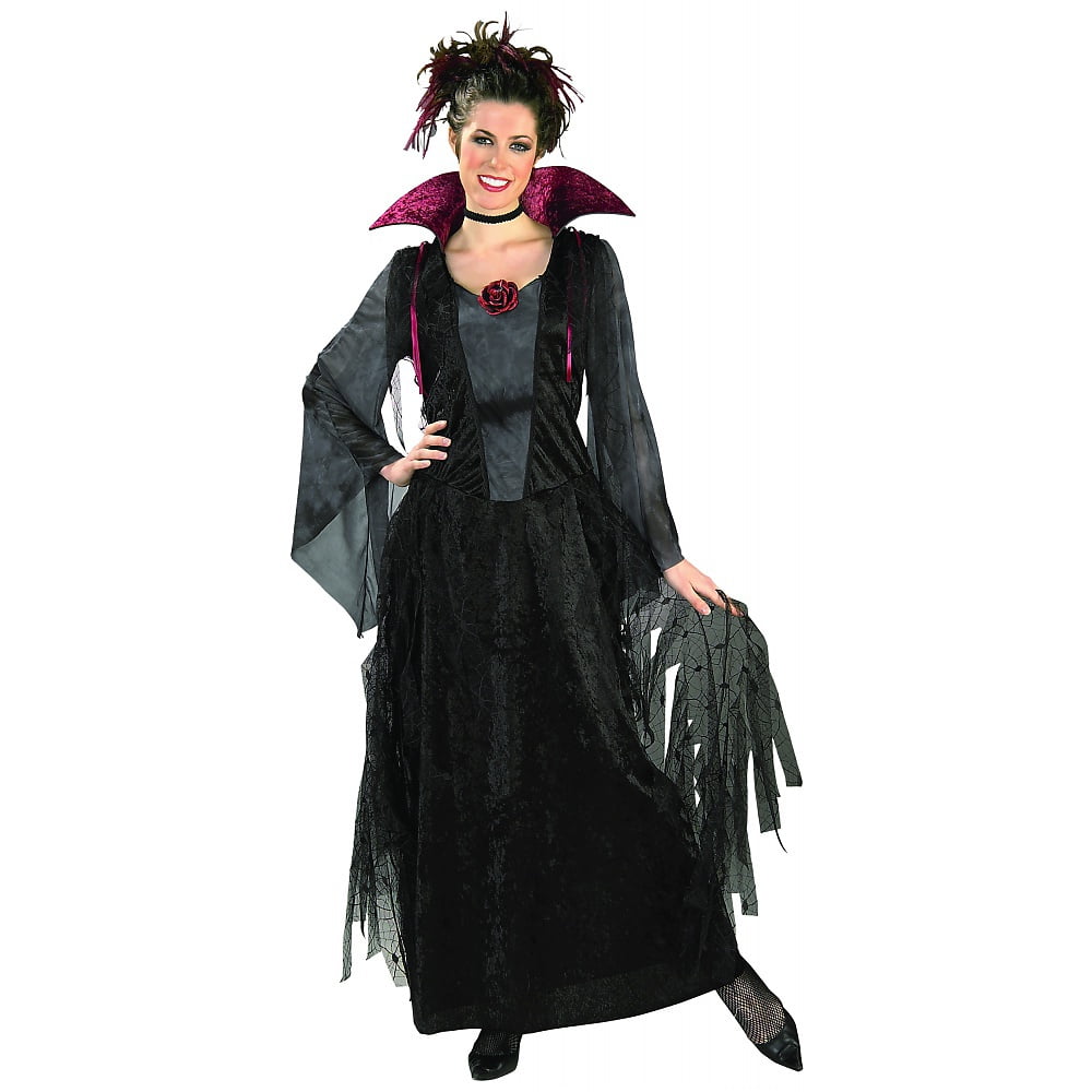 Deluxe Womens Gothic Vampire Costume For Halloween Cosplay Masquerade 