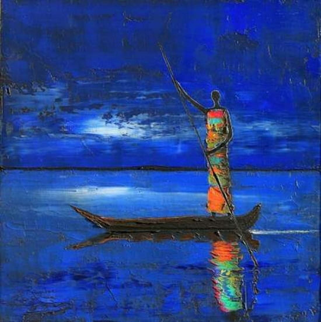 Midnight Voyage 2 Canvas Art - Michel Rauscher (24 x 24)