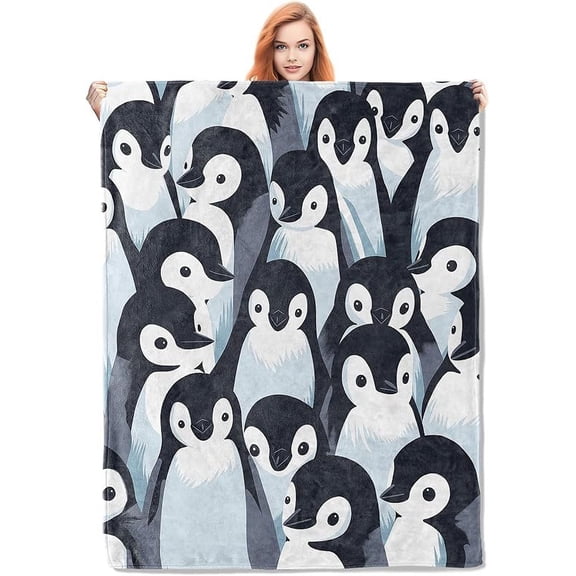 Midnight Witch Flight Fleece Blanket Gifts, Silhouette Against Full Moon Design, Soft Throw Flannel blanket 50x60 inches, Haunting Halloween Decor - Black and Gray