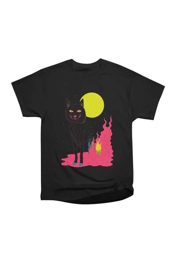 Midnight Wolf T-Shirt Tee Gift For Him Merch For Her Apparel For Friend 1