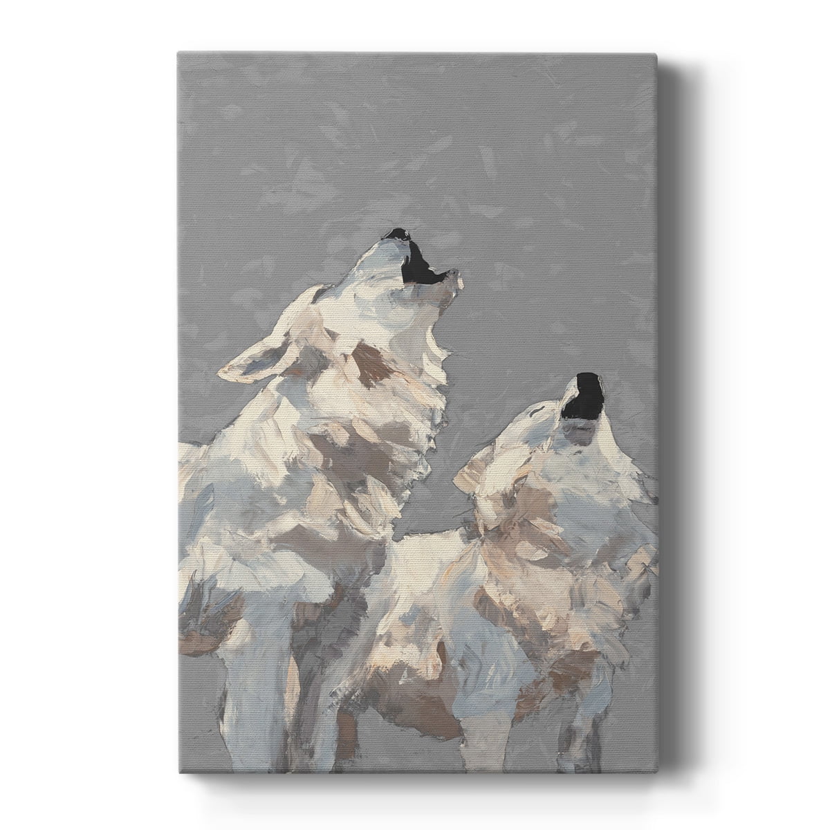 Midnight Wolves Premium Gallery Wrapped Canvas - Ready to Hang