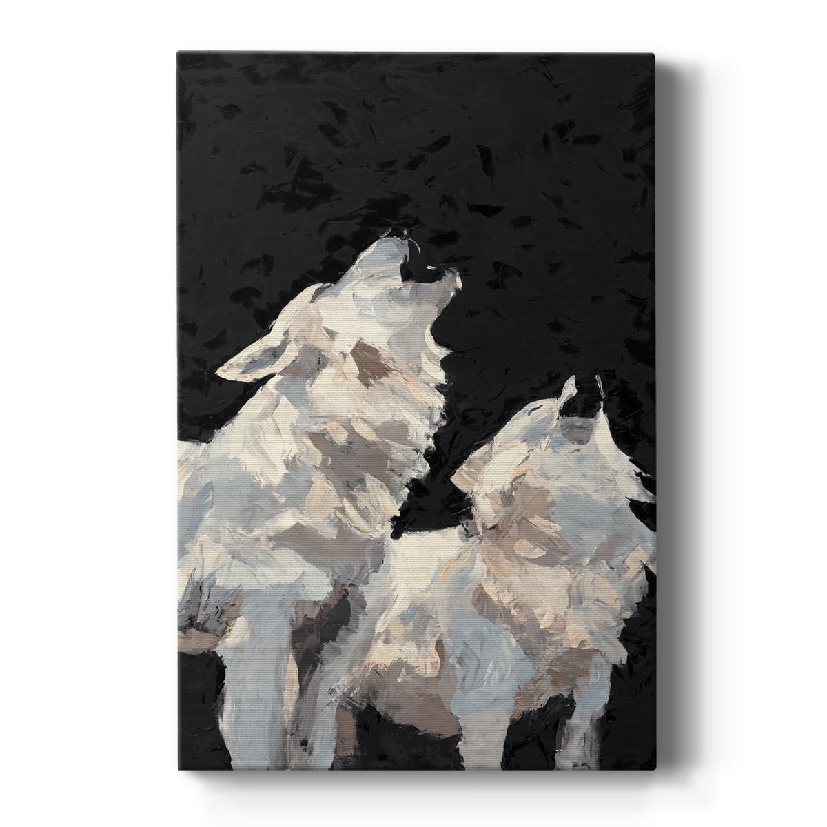Midnight Wolves Premium Gallery Wrapped Canvas - Ready to Hang