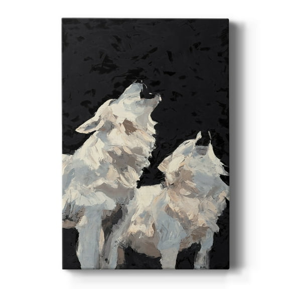 Midnight Wolves Premium Gallery Wrapped Canvas - Ready to Hang