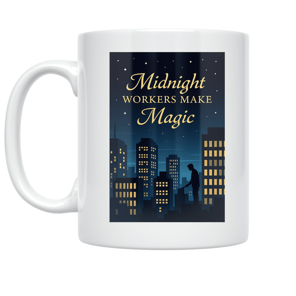 Midnight Workers Make Magic - Night Shift Worker - 11 oz Ceramic Coffee Mug