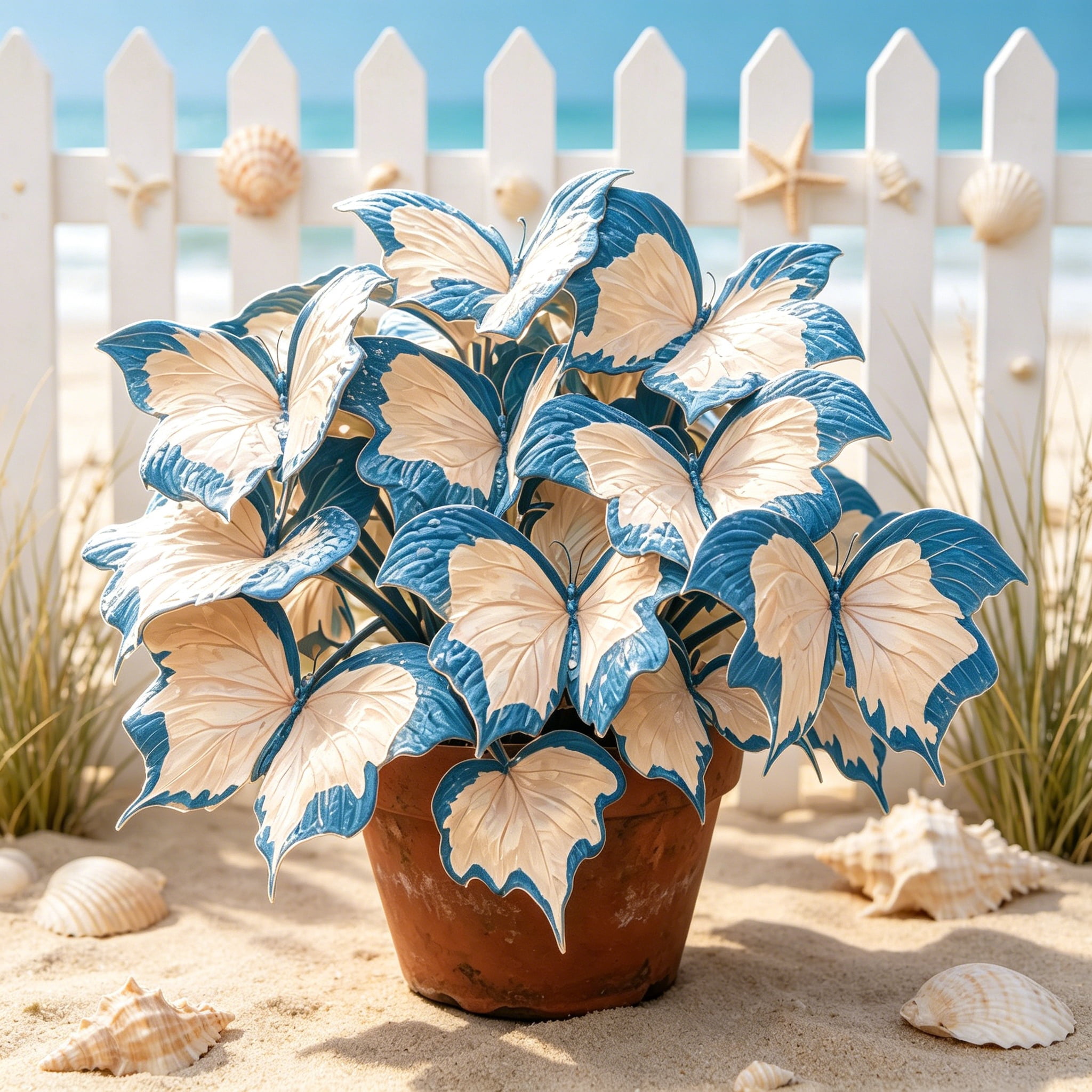 Midnight butterfly Hosta-Home Garden -Premium Garden Stakes Perfect For ...