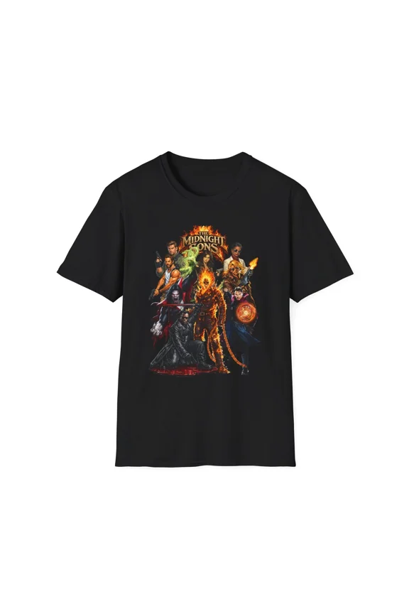 Midnight sons group illustration T-Shirt | horror movie style