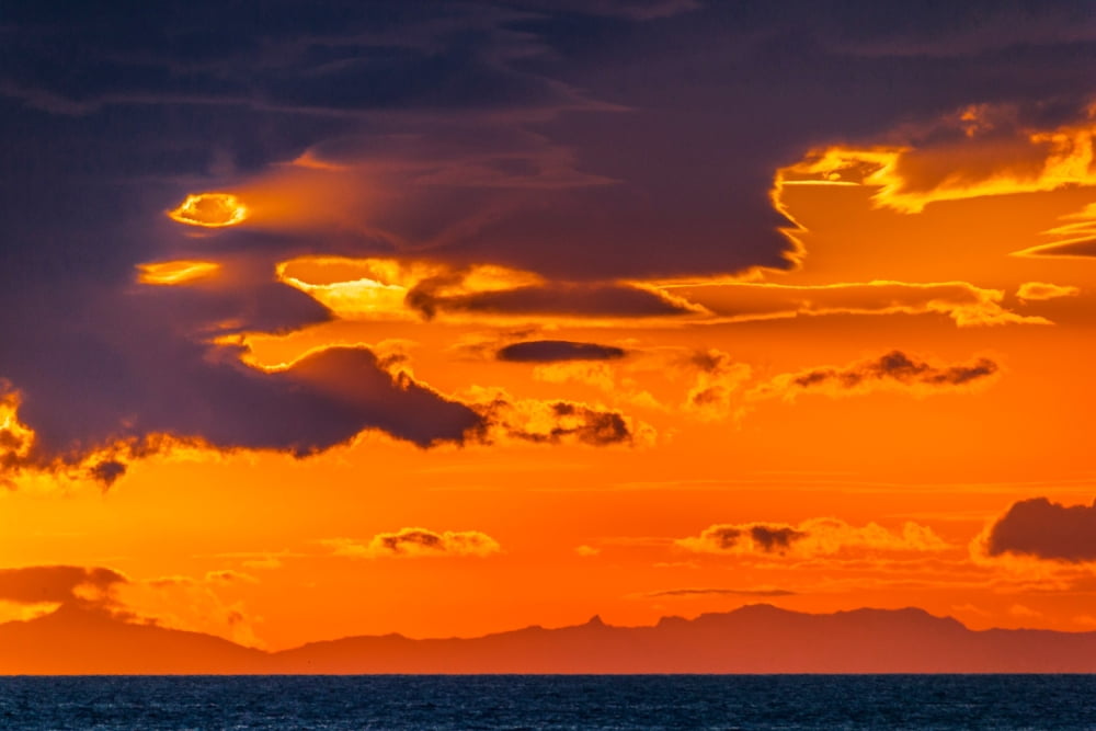 Midnight sunset Snaefellsnes Peninsula in the distance Iceland Canvas Art - Panoramic Images (27 x 9)