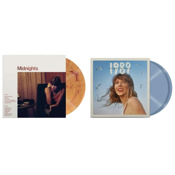 Midnights (X) (Blood Moon LP Vinyl) & 1989 (Taylor's Version) (2LP/Crystal Skies Blue Vinyl)
