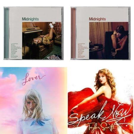 Midnights (X) (Jade Green CD) & Midnights (X) (Blood Moon CD) & Lover (Deluxe) (Version 1) & Speak Now