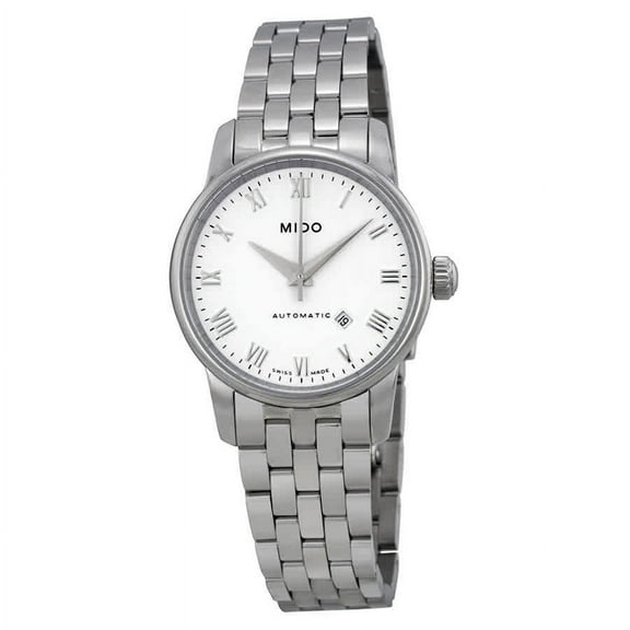 Mido Baroncelli Automatic White Dial Stainless Steel Ladies Watch M76004261