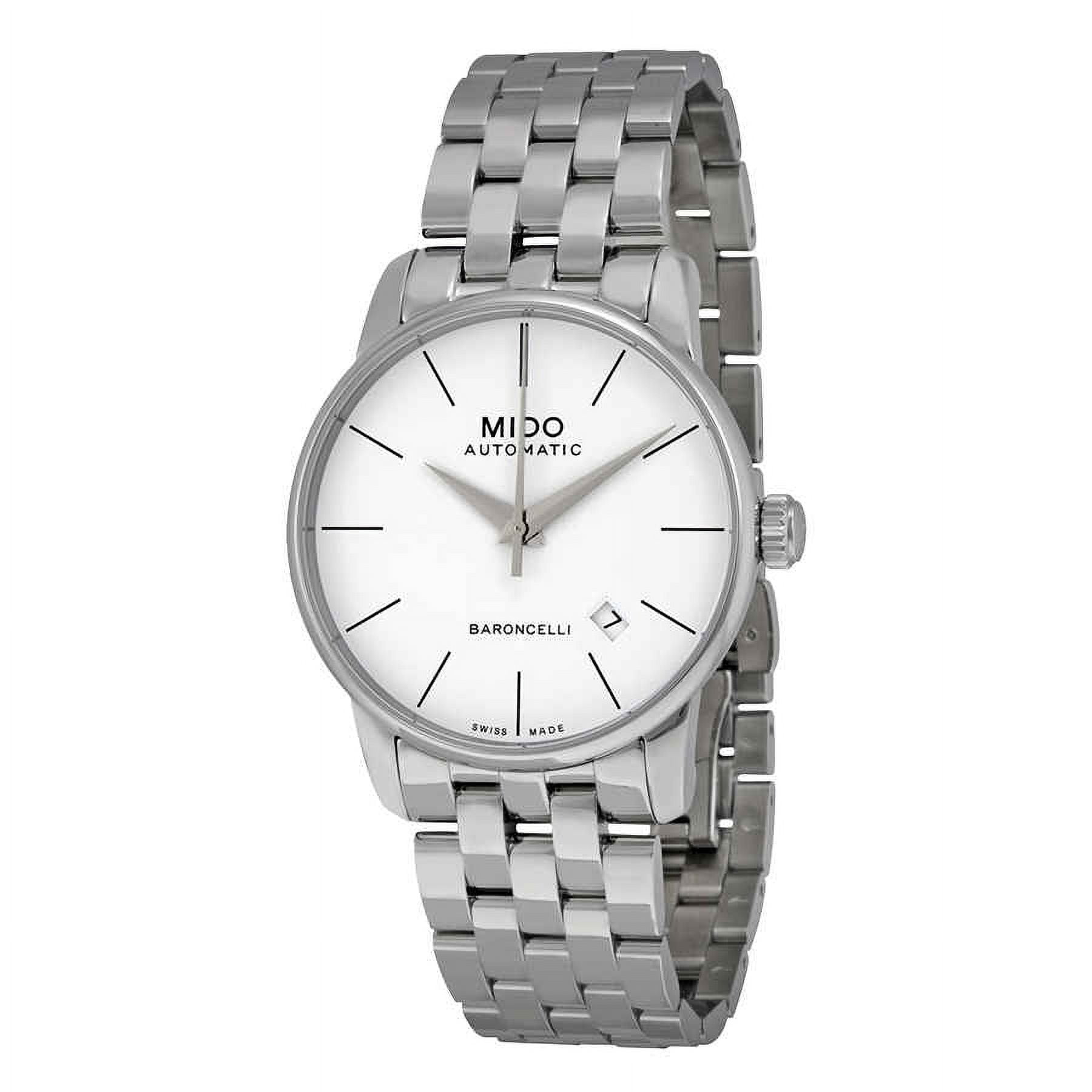 Mido Baroncelli Automatic White Dial Stainless Steel Men's Watch