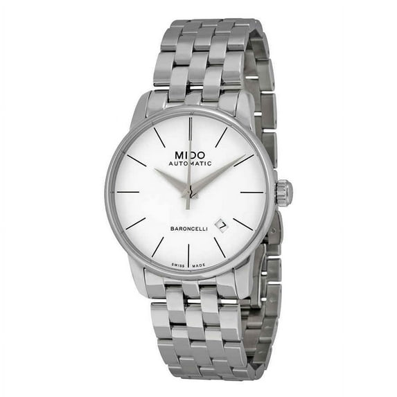 Mido Baroncelli Automatic White Dial Stainless Steel Men's Watch M86004761