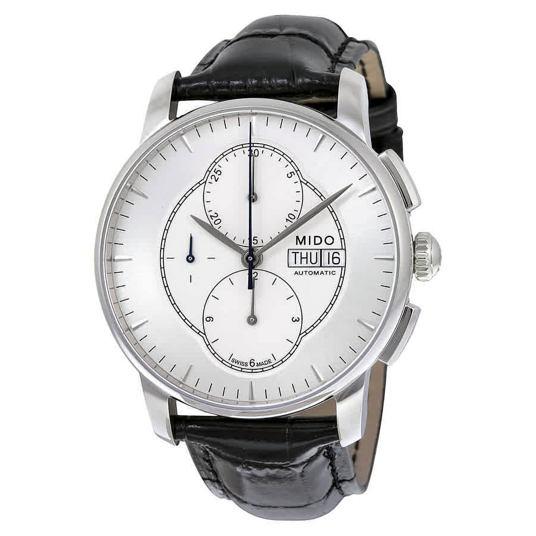 Mido Baroncelli Chronograph Automatic Silver Dial Men 
