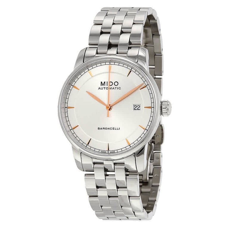 Mido Baroncelli II Automatic Silver Dial Mens Watch M86004101 