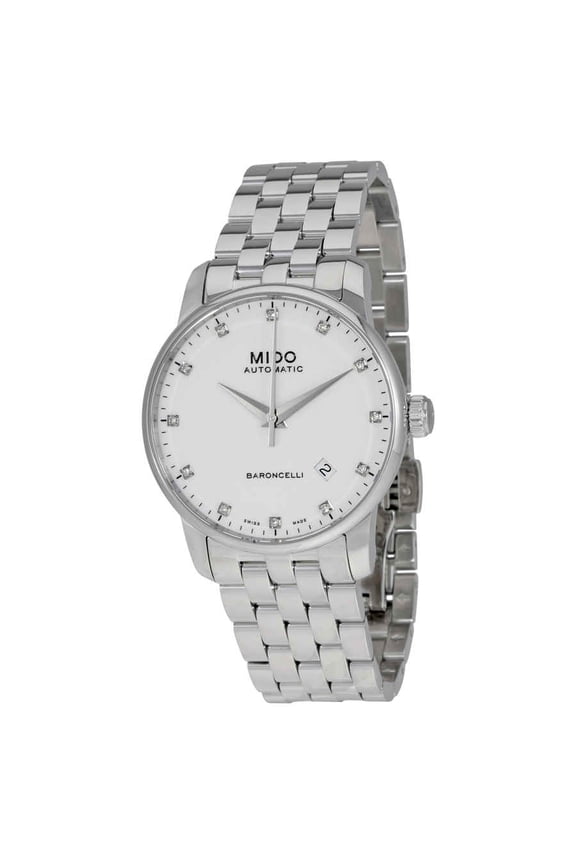 Baroncelli II Automatic White Dial Diamond Mens Watch M86004661