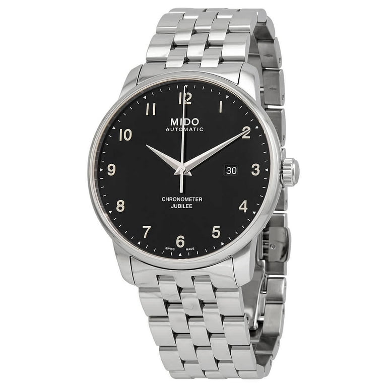Mido Baroncelli Jubilee Automatic Chronometer Black Dial Men s Watch M0376081105200 Walmart