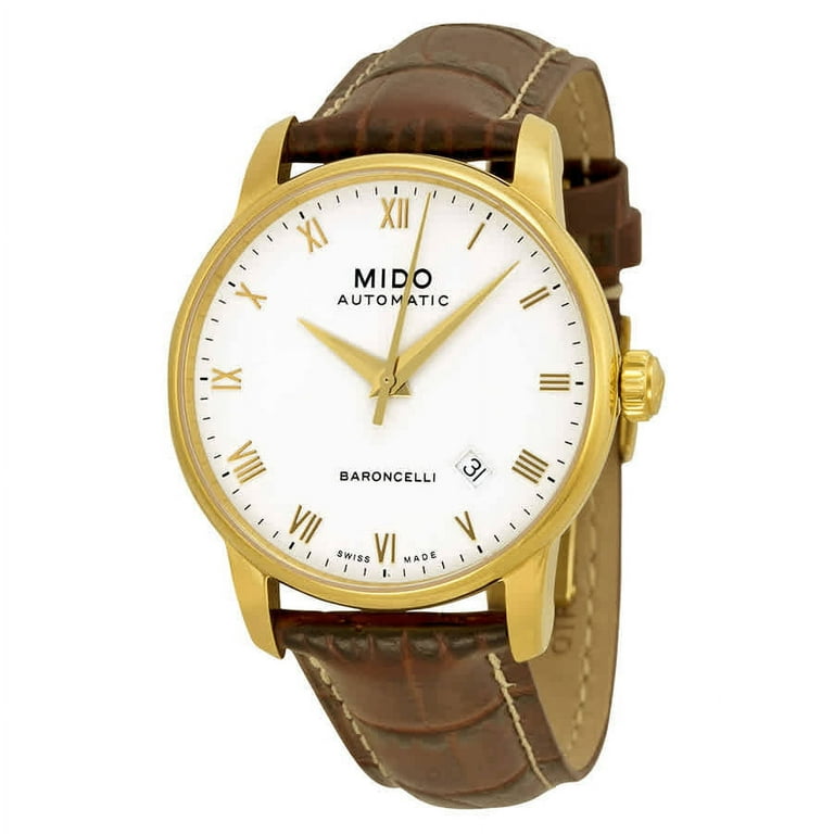Mido Baroncelli Leather Automatic Mens Watch M8600.3.26.8 