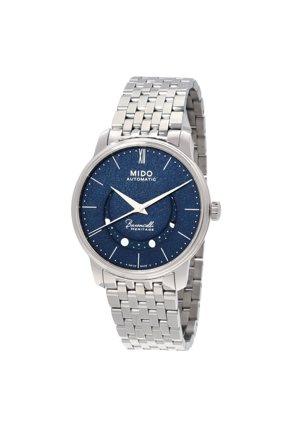 Baroncelli Smiling Moon Automatic Blue Dial Men's Watch M0274071104000