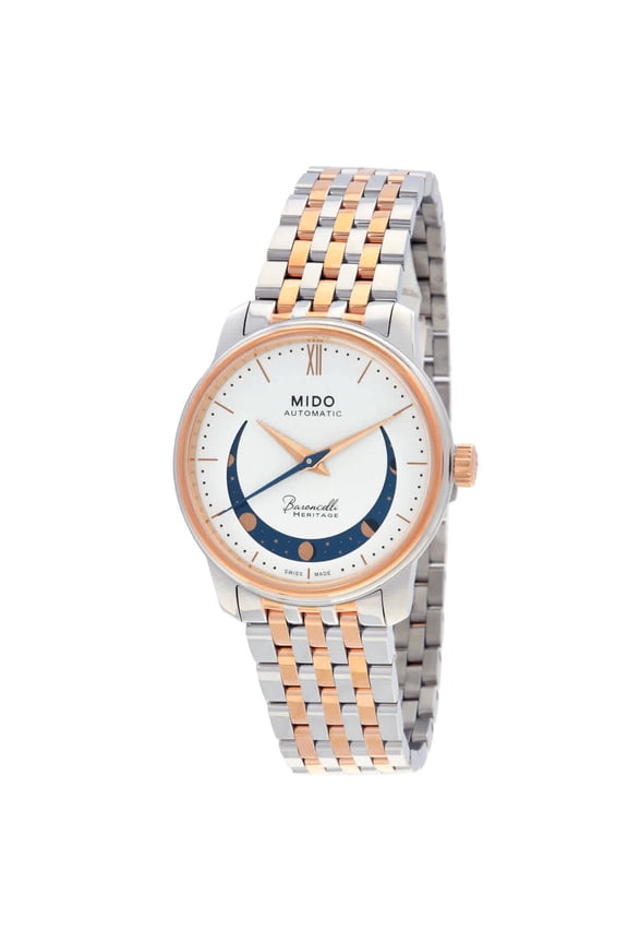 Baroncelli Smiling Moon Automatic White Dial Ladies Watch M0272072201001