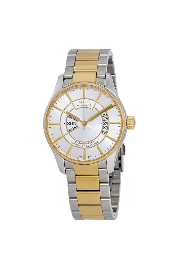 Belluna Silver Dial Automatic Mens Two Tone Watch M001.431.22.031.00