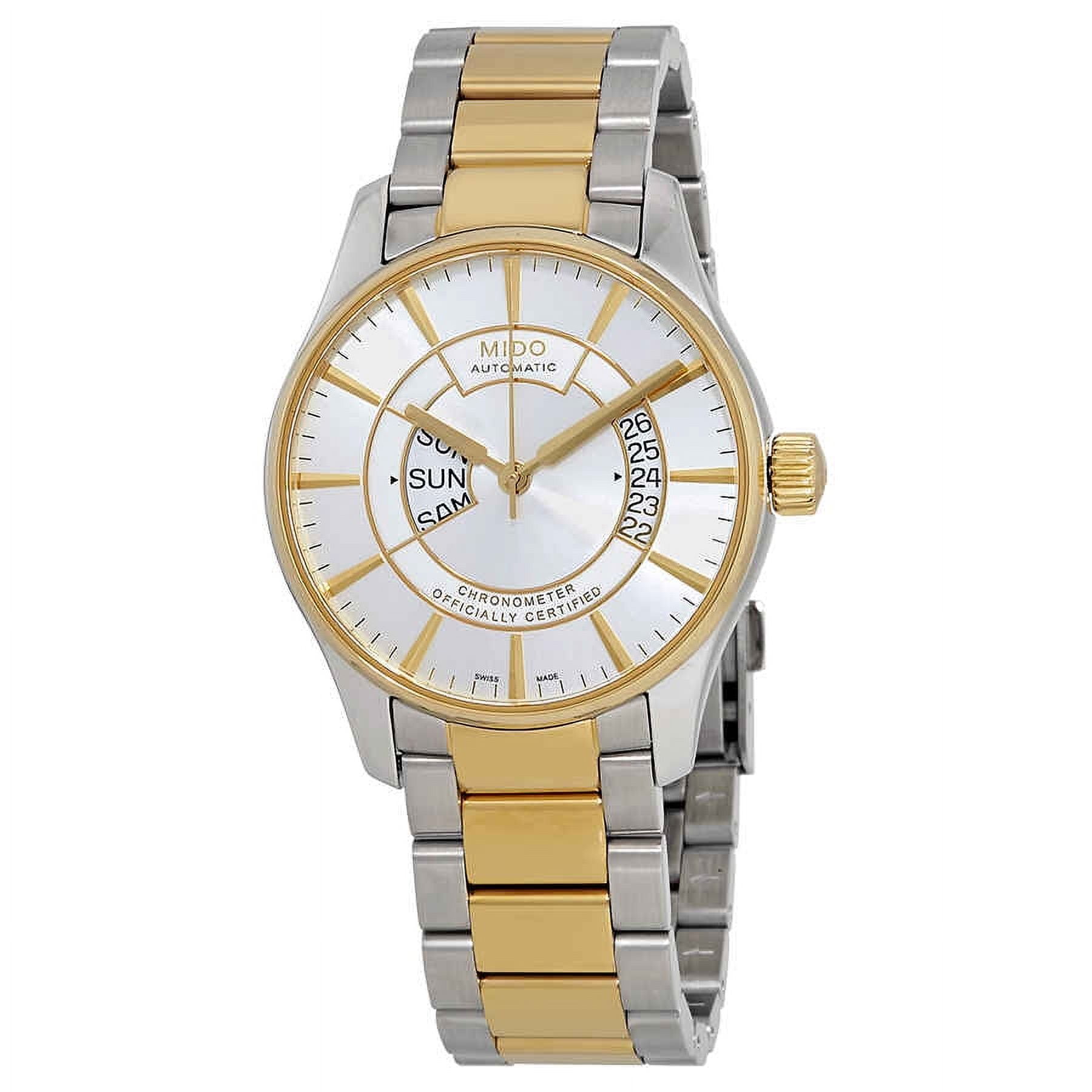 Mido Belluna Silver Dial Automatic Mens Two Tone Watch M001.431.22.031.00
