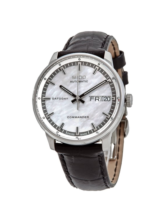 Commander II Automatic White Mother of Pearl Dial Ladies Watch M016.230.16.111.80