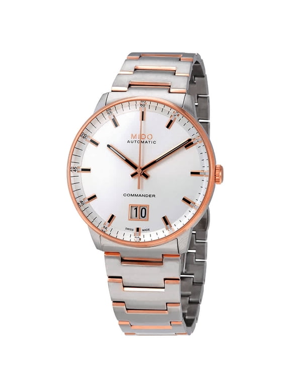 Men's Commander 42mm Two Tone Steel Bracelet Steel Case Automatic Analog Watch M021.626.22.031.00