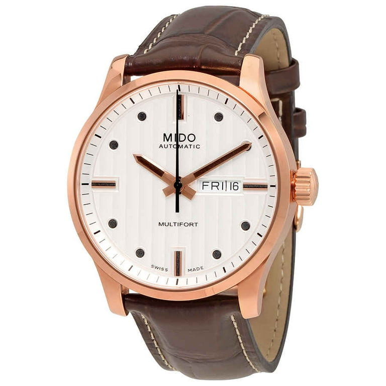 Mido Men's M0054303603100 Multifort Analog Swiss Automatic Brown