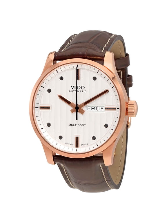 Men's M0054303603100 Multifort Analog Swiss Automatic Brown Watch