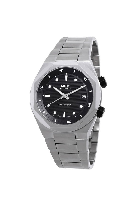 Multifort 8 Two Crown Automatic Black Dial Watch M047.507.11.051.00