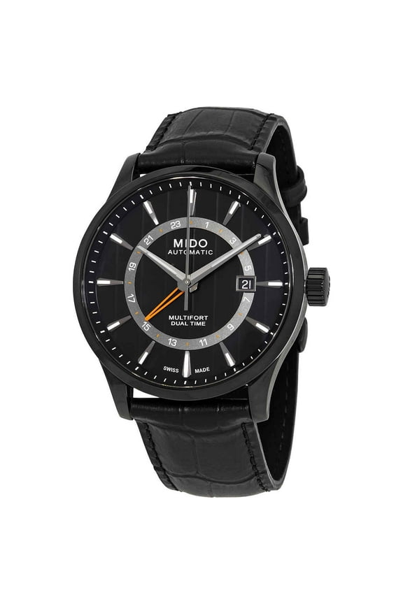 Multifort Dual Time Automatic Black Dial Men's Watch M0384293605100