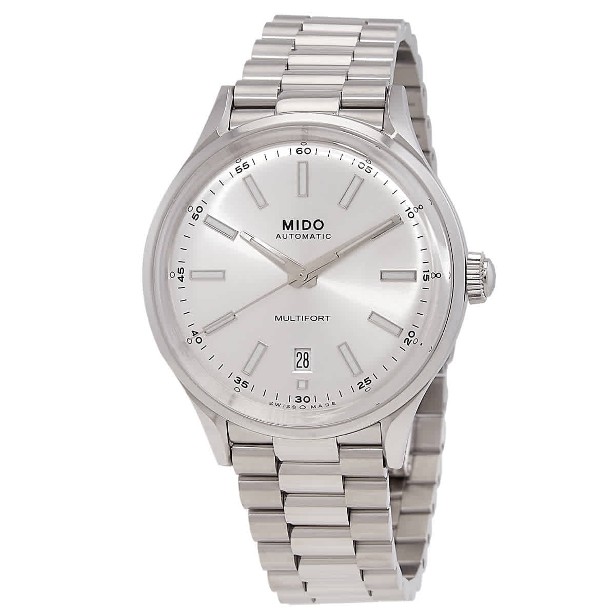 Mido Multifort Patrimony Powerwind Automatic Silver Dial Men's