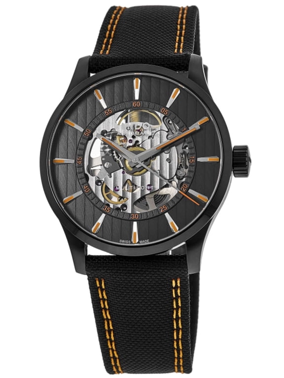 Multifort Skeleton Vertigo Black Dial Fabric Strap Men's Watch M038.436.37.051.00
