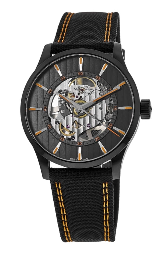 Multifort Skeleton Vertigo Black Dial Fabric Strap Men's Watch M038.436.37.051.00