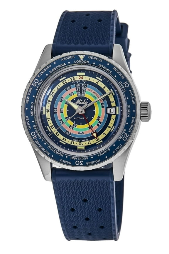 Ocean Star Decompression GMT Special Edition Automatic Diver's M026.829.17.041.00 200M Men's Watch With Extra Strap