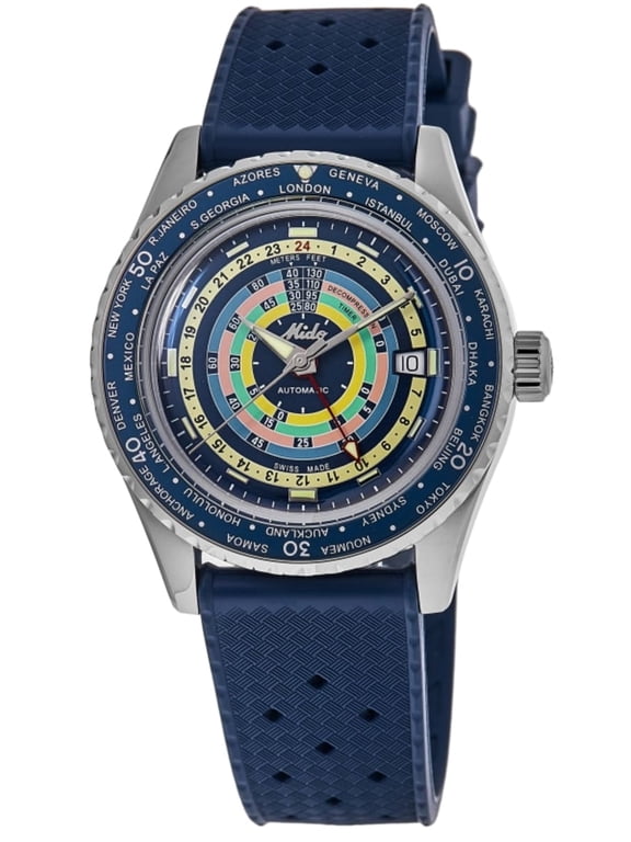 Ocean Star Decompression GMT Special Edition Automatic Diver's M026.829.17.041.00 200M Men's Watch With Extra Strap