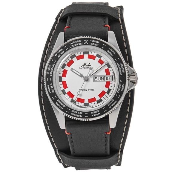 Mido Ocean Star Worldtimer Automatic Silver Dial Men's Watch M026.830.16.030.00