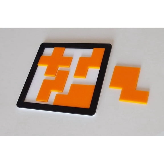 MidoFun Jigsaw Puzzle Difficult for Adults Burning Brain Acrylic Level Puzzles Cube -5 Black