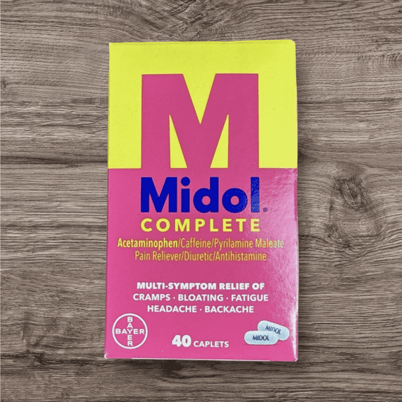 Midol Complete Gas Relief Tablets W/ Acetaminophen & Antihistamine, 40 ct