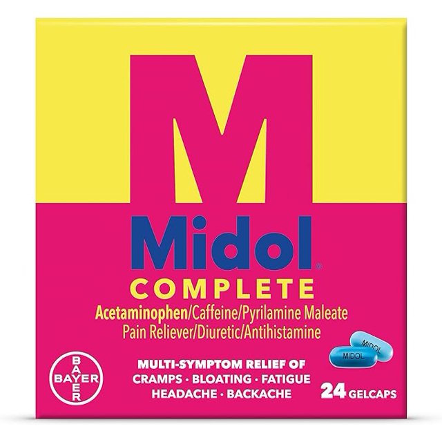 Midol Complete Gelcaps 24ct Midol Complete Menstrual Pain Relief