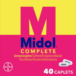Equate Maximum Strength Menstrual Complete Caplets, 40 Count