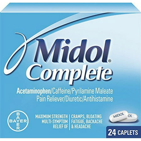 Midol Menstrual Complete Caplets 24 Caplets Each